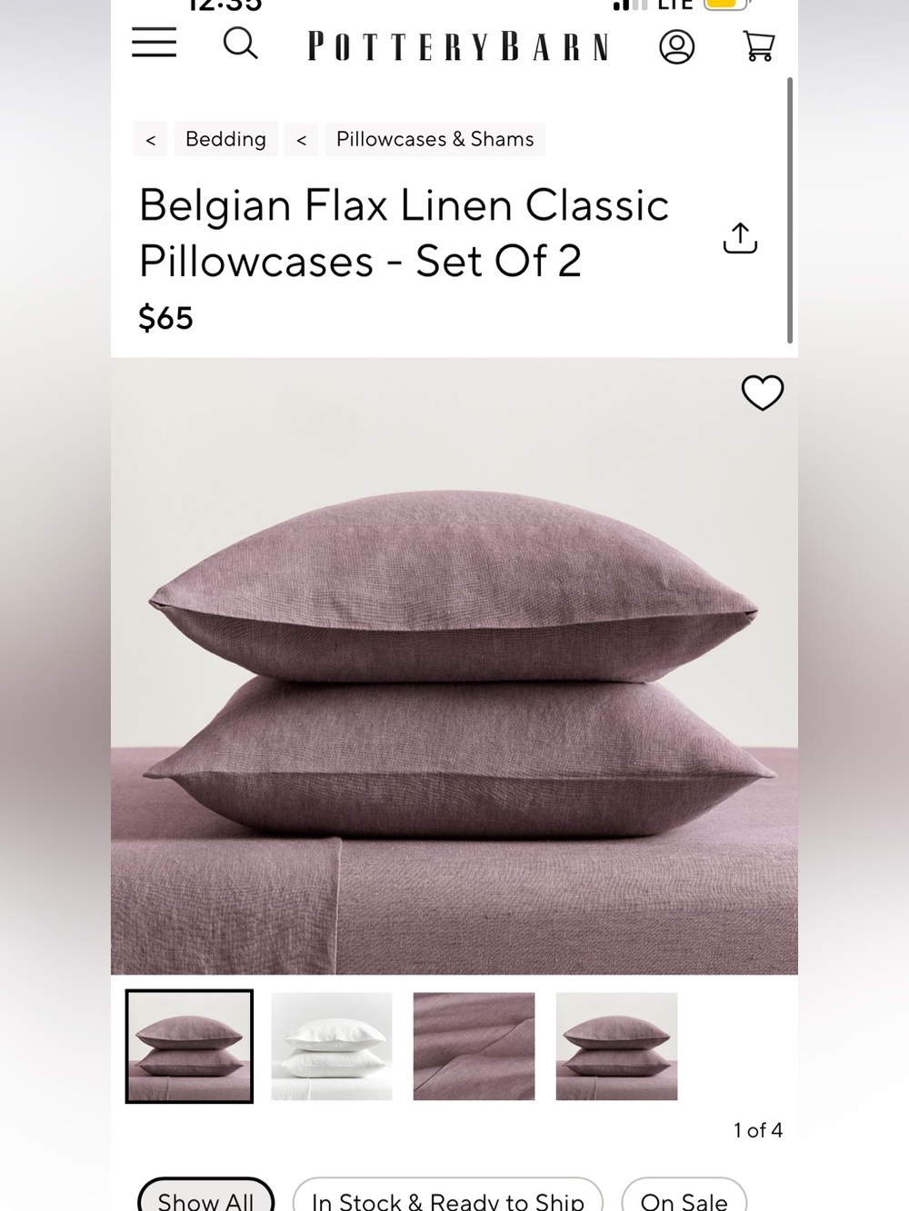 Belgian Flax Linen Classic Pillowcases - Set Of 2 fig
